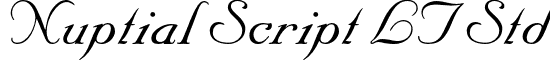 Nuptial Script LT Std font - NuptialScriptLTStd.otf