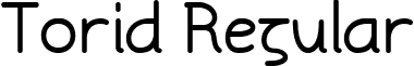 Torid Regular font - Torid.ttf