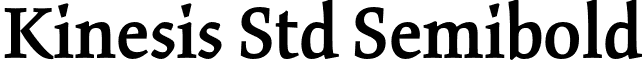 Kinesis Std Semibold font - KinesisStd-Semibold.otf