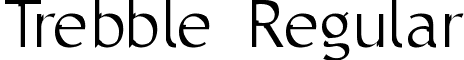 Trebble Regular font - Trebble.ttf