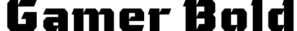 Gamer Bold font - Gamer Bold.ttf