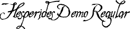 Hesperides Demo Regular font - HESPD___.TTF