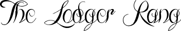 The Lodger Rang font - The Lodger Rang.ttf