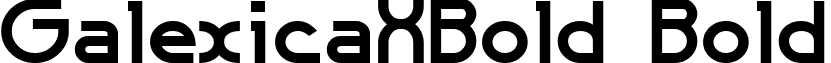 GalexicaXBold Bold font - GalexicaXBold Bold.ttf