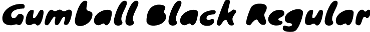 Gumball Black Regular font - Gumball Black.ttf