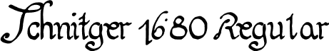 Schnitger 1680 Regular font - Schnitger_1680_Regular.TTF
