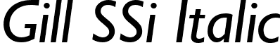 Gill SSi Italic font - gill ssi italic.ttf