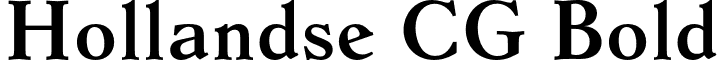 Hollandse CG Bold font - Hollandse CG Bold.otf