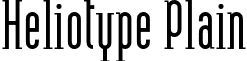 Heliotype Plain font - HeliotypePlain.otf