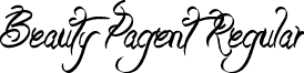 Beauty Pagent Regular font - Beauty Pagent.ttf