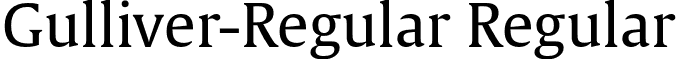 Gulliver-Regular Regular font - Gulliver-Regular.otf