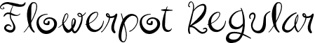 Flowerpot Regular font - Flowerpot.otf