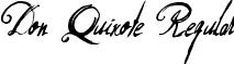 Don Quixote Regular font - Don_Quixote.ttf