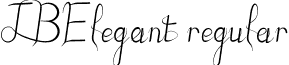 JBElegant regular font - JBElegant-regular.ttf