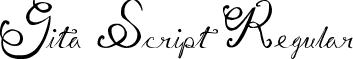 Gita Script Regular font - Gita Script.ttf