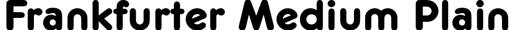 Frankfurter Medium Plain font - FrankfurterMediumPlain.otf