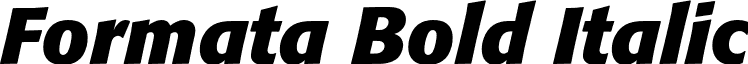 Formata Bold Italic font - Formata-BoldItalic.otf