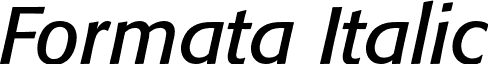 Formata Italic font - Formata-Italic.otf