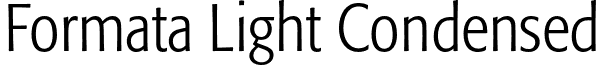 Formata Light Condensed font - Formata-LightCondensed.otf