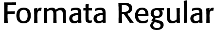 Formata Regular font - Formata-Regular.otf