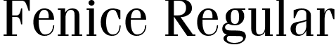 Fenice Regular font - Fenice.ttf