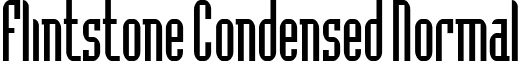 Flintstone Condensed Normal font - Flintstone Condensed Normal.ttf