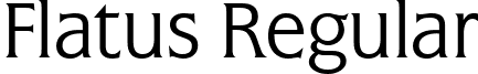 Flatus Regular font - Flatus Regular.ttf