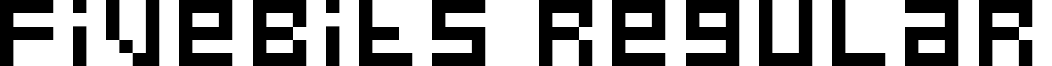 FiveBits Regular font - FiveBits.ttf