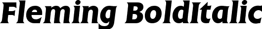 Fleming BoldItalic font - Fleming-BoldItalic.ttf