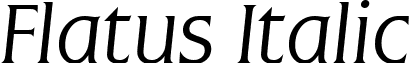 Flatus Italic font - Flatus Italic.ttf