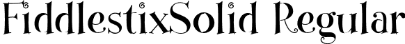 FiddlestixSolid Regular font - FiddlestixSolid-Regular.ttf