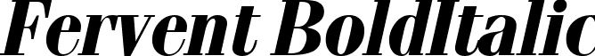 Fervent BoldItalic font - Fervent-BoldItalic.ttf