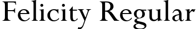 Felicity Regular font - Felicity Regular.ttf