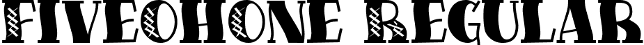 FiveOhOne Regular font - FiveOhOne.ttf