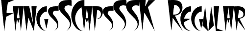 FangsSCapsSSK Regular font - FangsSCapsSSK.ttf