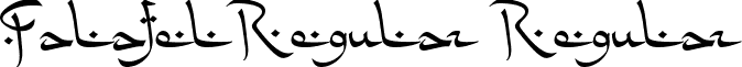 FalafelRegular Regular font - FalafelRegular.ttf