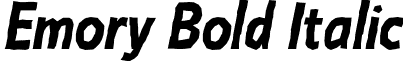 Emory Bold Italic font - Emory-BoldItalic.otf
