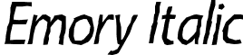Emory Italic font - Emory-Italic.otf