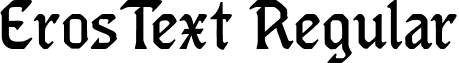 ErosText Regular font - ErosText-Regular.otf