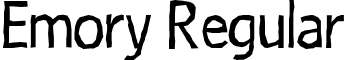 Emory Regular font - Emory-Regular.otf