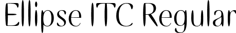 Ellipse ITC Regular font - Ellipse ITC.ttf