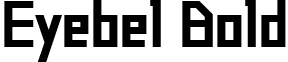 Eyebel Bold font - Eyebel Bold.ttf