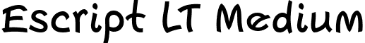 Escript LT Medium font - Escript LT Medium.ttf