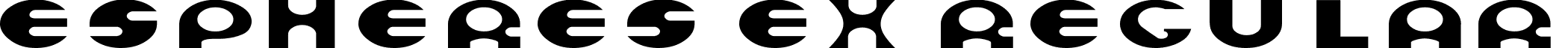 Espheres Ex Regular font - Espheres Ex.ttf