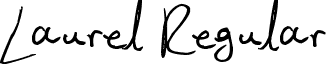 Laurel Regular font - Laurel.ttf