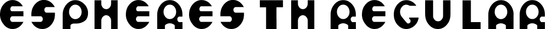 Espheres Th Regular font - Espheres Th.ttf