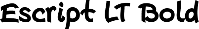 Escript LT Bold font - Escript LT Bold.ttf