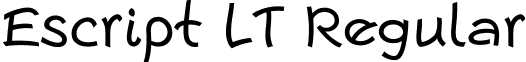 Escript LT Regular font - Escript LT Regular.ttf