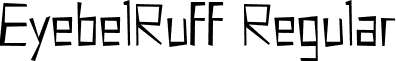 EyebelRuff Regular font - EyebelRuff.ttf