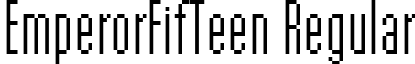 EmperorFifTeen Regular font - EmperorFifTeen.ttf